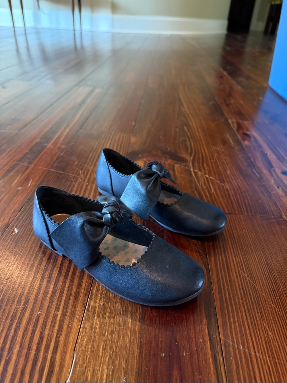 Dream Pairs Black Satin Bow Mary Jane Dress Shoes for Kids